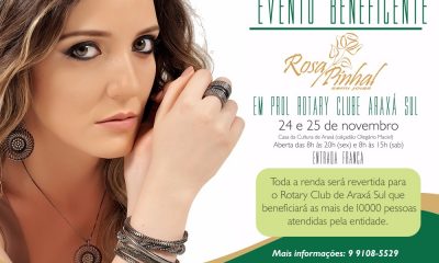 Evento beneficente em prol do Rotary Araxá com Rosa Pinhal Semijoias