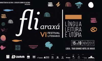 Fliaraxá 2017 reunirá escritores brasileiros e lusófonos no Tauá Grande Hotel de Araxá, de 15 a 19 de novembro