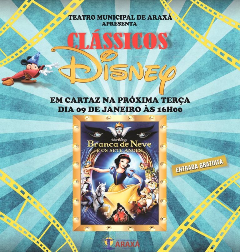 Exibição de clássicos da Disney durante as férias escolares