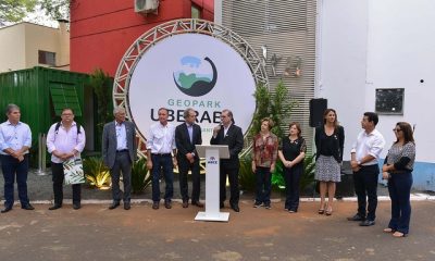 Primeiro sítio do Geoparque Uberaba é inaugurado no Parque Fernando Costa