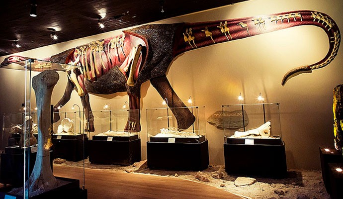Museu dos Dinossauros se transforma em sala de aula