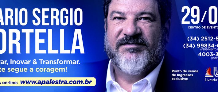 Uberaba recebe na próxima segunda-feira 29 a palestra do filósofo, escritor e professor, Mario Sergio Cortella