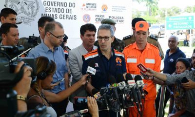 Governador Romeu Zema defende punição dos responsáveis e ressarcimento rápido das vítimas de Brumadinho