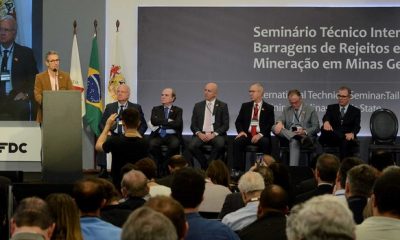 Romeu Zema participa de seminário internacional sobre barragens de rejeitos e debate o futuro da mineração em Minas