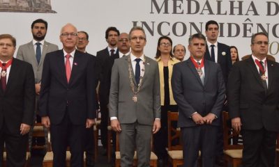 Romeu Zema entrega Medalha da Inconfidência e defende pacto entre os Poderes em prol de Minas Gerais