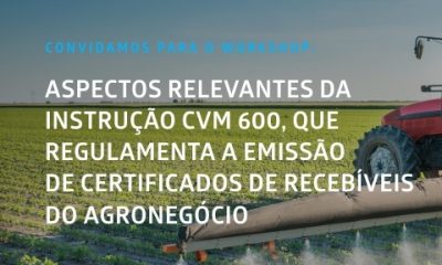 ABCZ participará de workshop sobre Certificado de Recebíveis do Agronegócio em Belo Horizonte (MG)