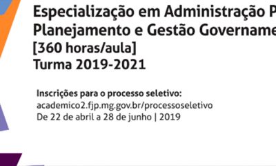 Abertas inscrições para especialização em Administração Pública