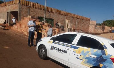 Blitz de fiscalização do Crea-MG vai percorrer cerca de 180 obras em Uberaba