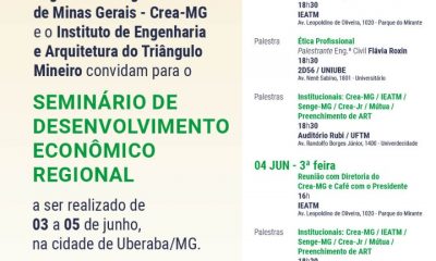 Seminário traz presidente do Crea-MG a Uberaba