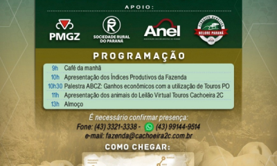 Fazenda Cachoeira 2C promove ‘Dia de Campo’ na próxima sexta (30)