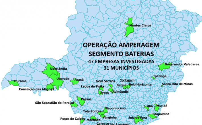 Receita Estadual fiscaliza 47 distribuidoras de baterias automotivas suspeitas de sonegação