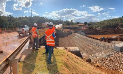 Igam acompanha obras para contenção de rejeitos na Bacia do Paraopeba