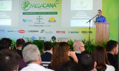 Romeu Zema visita feira Megacana Tech Show, no Triângulo Mineiro