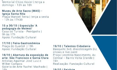 Agenda do fim de semana da Fundação Cultural de Uberaba