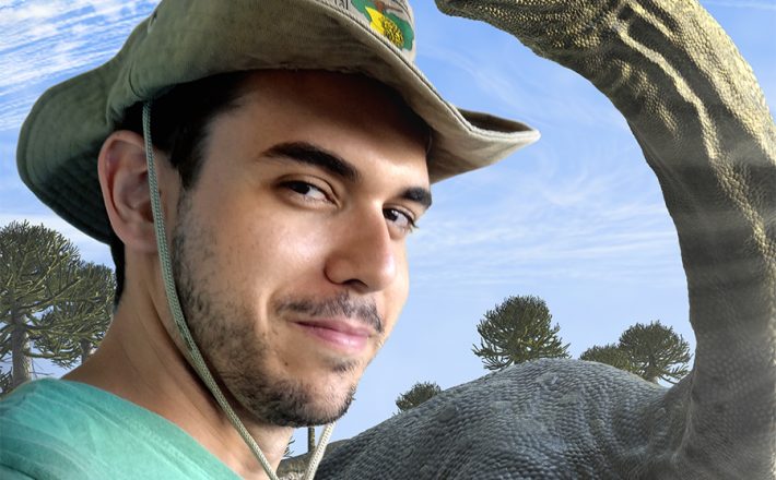 Dinossauros movimentam férias do Shopping Uberaba
