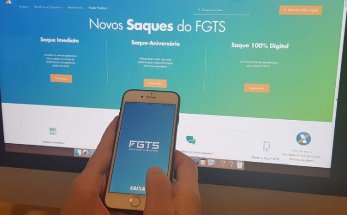 Trabalhadores podem sacar saldo do FGTS pela internet