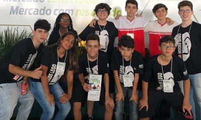 Alunos da Escola Sesi participam de torneio de robótica com aplicativo para deficientes 