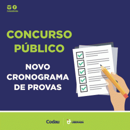 Codau define novo cronograma de provas do concurso