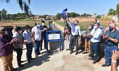 PMU quebra tabu e entrega a primeira etapa da canalização do Córrego dos Carneiros