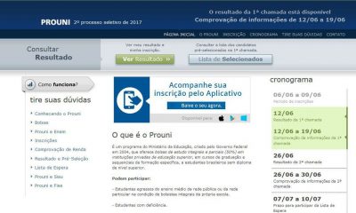 Prouni disponibilizará 167.789 bolsas em 1.061 instituições privadas