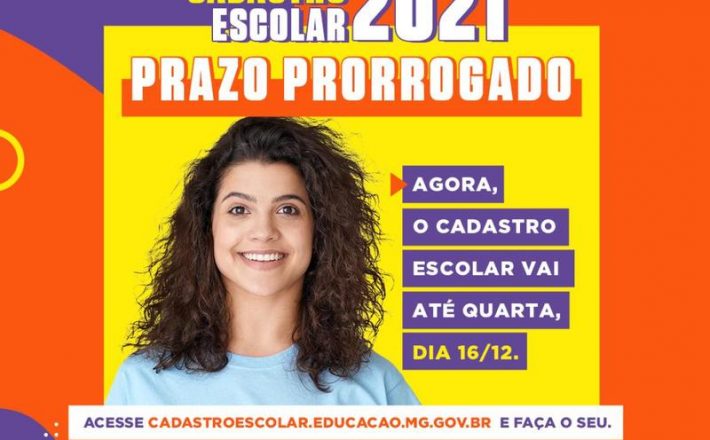 Prorrogado prazo do cadastro escolar para 2021