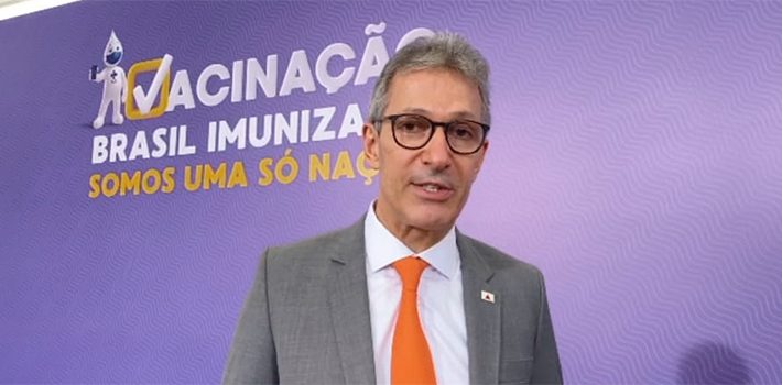 Romeu Zema participa do lançamento do Plano Nacional de Vacinação contra a Covid-19