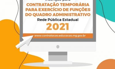 Inscrições para contratação temporária para quadro administrativo na rede estadual de ensino iniciam hoje (7/1)