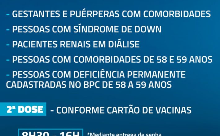 Uberaba encerra vacinação de 1ª dose do público de idosos e segue atendendo novo grupo prioritário