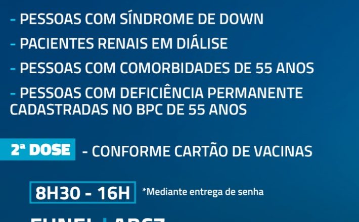 Vacinação COVID-19 17/05 | Segunda-feira