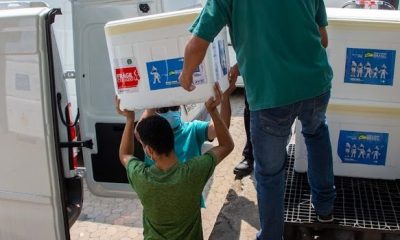 Estado distribui mais 585 mil doses de vacinas contra a covid-19