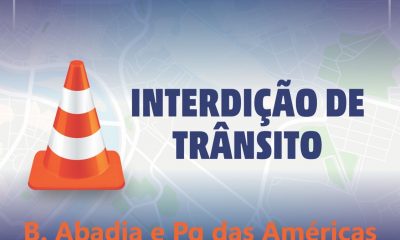 SERVIÇO CODAU – INTERDIÇÃO DE TRÂNSITO