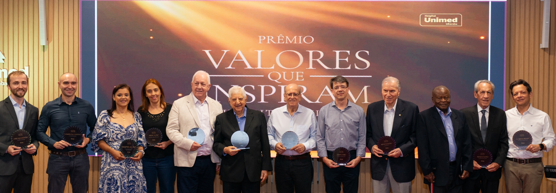 Hospital Unimed entrega troféu “Valores que Inspiram”