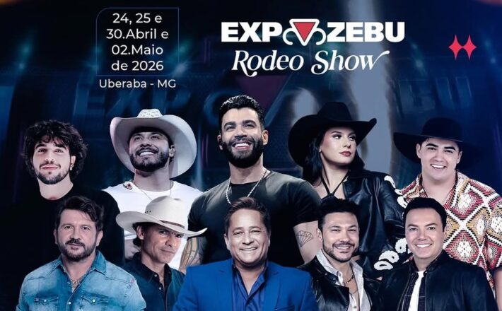 ExpoZebu Rodeio Show 2026 promete agitar Uberaba com grandes atrações e estrutura histórica neste fim de semana